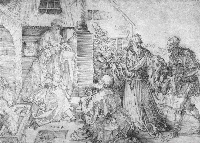The Adoration, Albrecht Durer